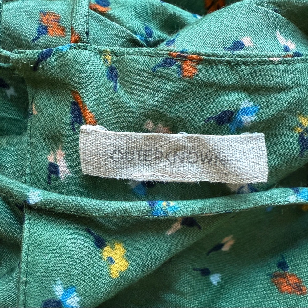 Outerknown La Luna Cami Dress Silk Cotton Floral Midi M - Picture 2 of 9